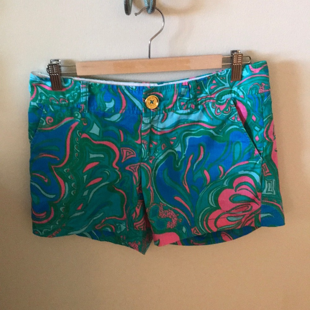 Lilly Pulitzer Callahan Shorts Lilly Lounge Sz 2